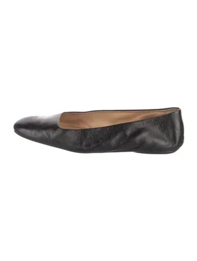 Pre-owned Marsèll Leather Ballet Flats In Black