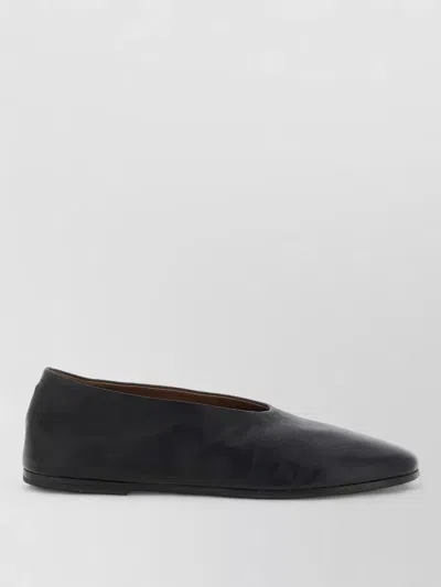 Marsèll Leather Ballet Flats Coltellaccio In Black