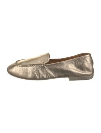 Pre-owned Marsèll Leather Ballet Flats In Gold