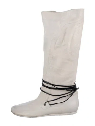 Pre-owned Marsèll Leather Boots In Neutrals