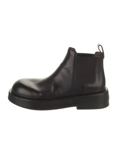 Pre-owned Marsèll Leather Chelsea Boots In Black