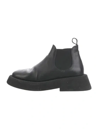 Pre-owned Marsèll Leather Chelsea Boots In Black