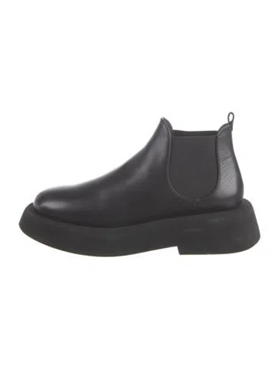 Pre-owned Marsèll Leather Chelsea Boots In Black