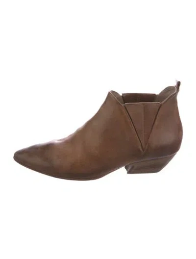 Pre-owned Marsèll Leather Chelsea Boots In Brown