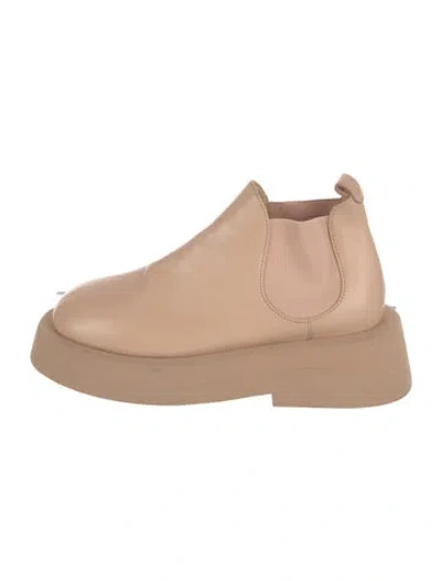 Pre-owned Marsèll Leather Chelsea Boots In Neutral