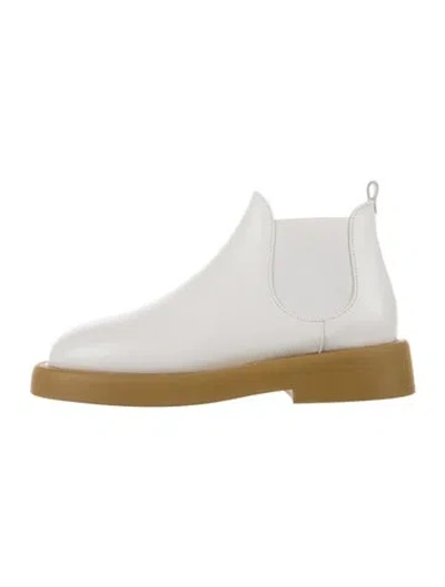 Pre-owned Marsèll Leather Chelsea Boots In White