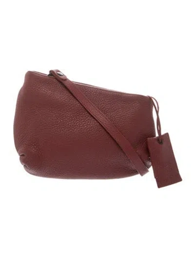 Pre-owned Marsèll Leather Crossbody Bag In Burgundy