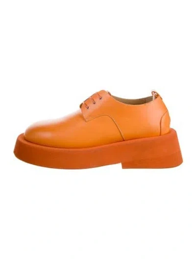 Pre-owned Marsèll Leather Derby Shoes In Orange
