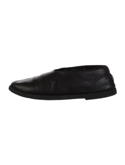 Pre-owned Marsèll Leather Flats In Black