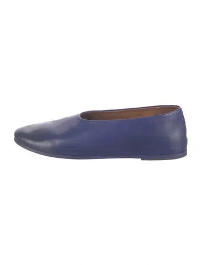 Pre-owned Marsèll Leather Flats In Blue
