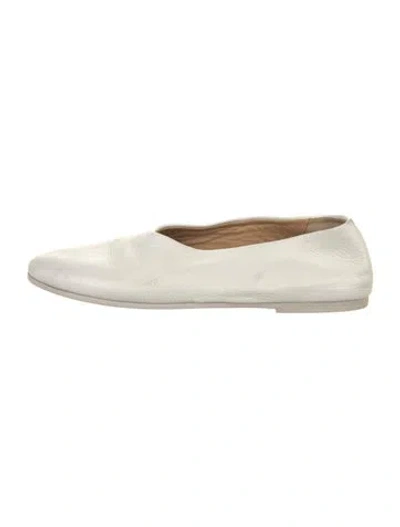 Pre-owned Marsèll Leather Flats In White