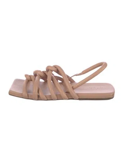 Pre-owned Marsèll Leather Gladiator Sandals In Neutral