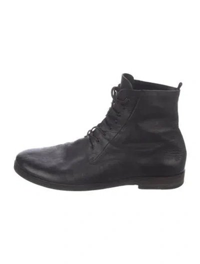 Pre-owned Marsèll Leather Lace-up Boots In Black