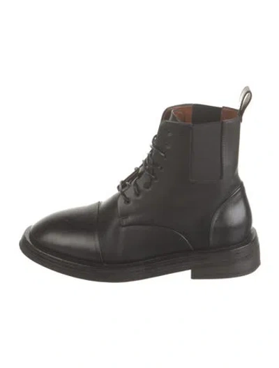 Pre-owned Marsèll Leather Lace-up Boots In Black