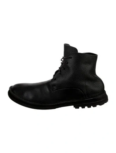 Pre-owned Marsèll Leather Lace-up Boots In Black