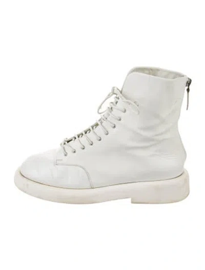 Pre-owned Marsèll Leather Lace-up Boots In White