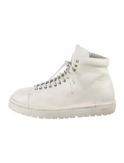 Pre-owned Marsèll Leather Lace-up Boots In White