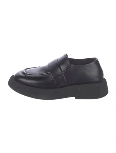 Pre-owned Marsèll Leather Loafers In Black/blue