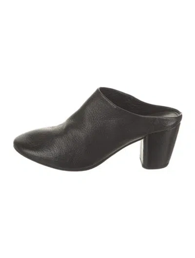 Pre-owned Marsèll Leather Mules In Black
