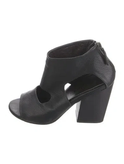 Pre-owned Marsèll Leather Mules In Black