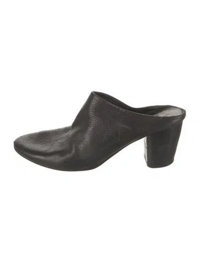 Pre-owned Marsèll Leather Mules In Black