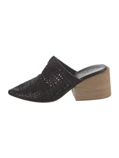Pre-owned Marsèll Leather Mules In Black