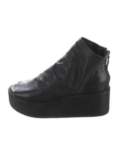 Pre-owned Marsèll Leather Mules In Black