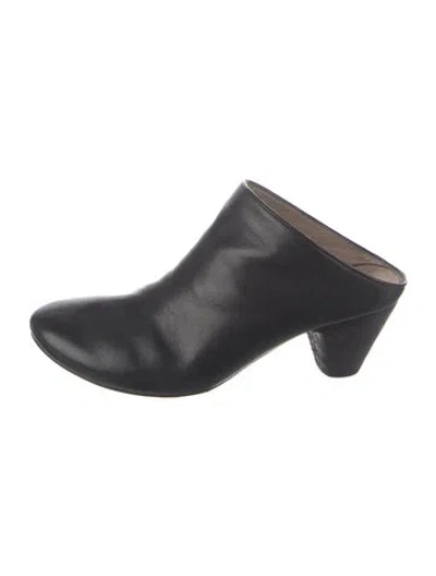 Pre-owned Marsèll Leather Mules In Black