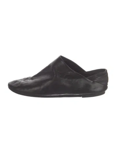 Pre-owned Marsèll Leather Mules In Black
