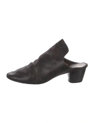 Pre-owned Marsèll Leather Mules In Brown