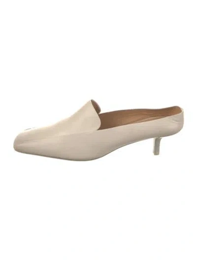 Pre-owned Marsèll Leather Mules In Neutral