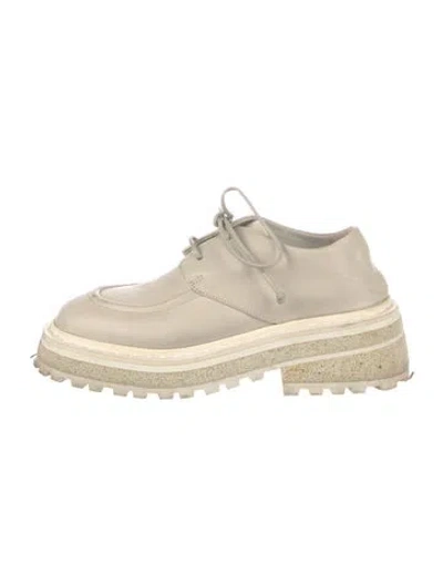 Pre-owned Marsèll Leather Mules In Neutral