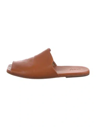 Pre-owned Marsèll Leather Mules In Orange