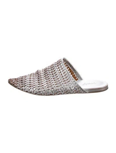 Pre-owned Marsèll Leather Mules In Silver