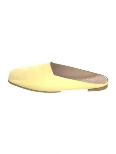 Pre-owned Marsèll Leather Mules In Yellow