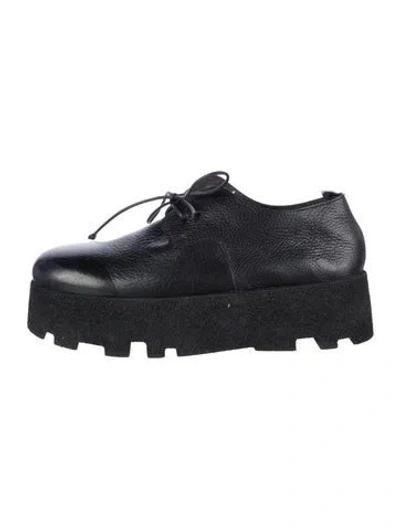 Pre-owned Marsèll Leather Oxfords In Black