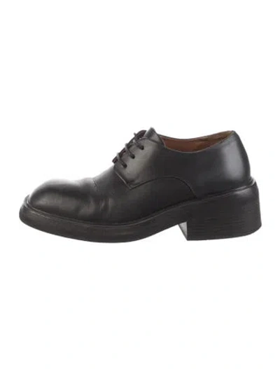 Pre-owned Marsèll Leather Oxfords In Black