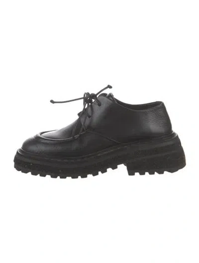 Pre-owned Marsèll Leather Oxfords In Black