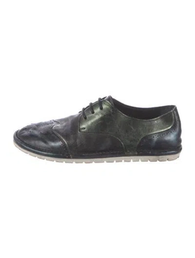 Pre-owned Marsèll Leather Oxfords In Blue