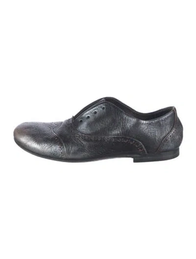 Pre-owned Marsèll Leather Oxfords In Blue