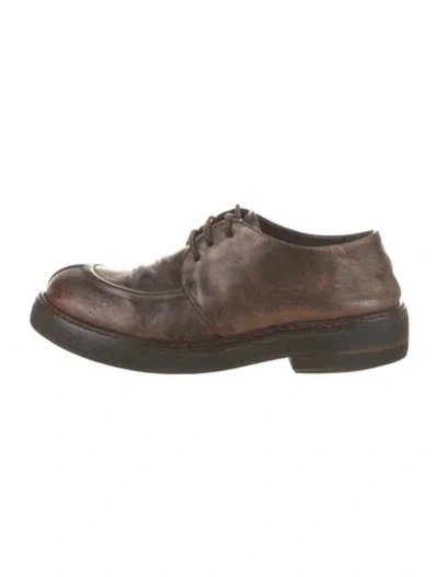 Pre-owned Marsèll Leather Oxfords In Brown