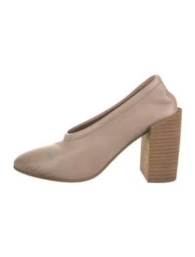 Pre-owned Marsèll Leather Pumps In Neutrals