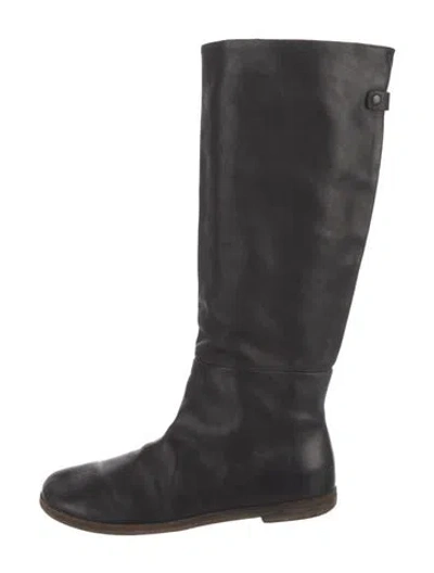Pre-owned Marsèll Leather Riding Boots In Black
