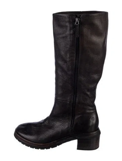 Pre-owned Marsèll Leather Riding Boots In Black