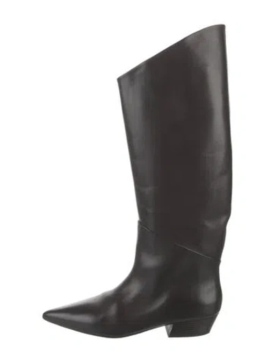 Pre-owned Marsèll Leather Riding Boots In Brown