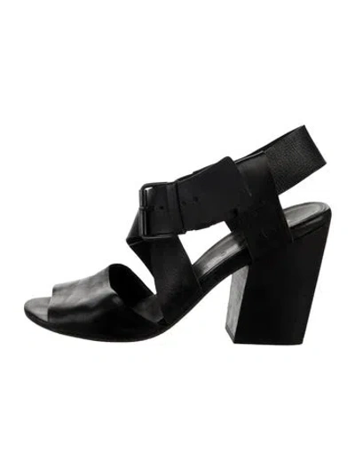 Pre-owned Marsèll Leather Sandals In Black