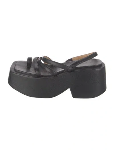 Pre-owned Marsèll Leather Sandals In Black
