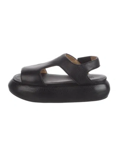 Pre-owned Marsèll Leather Sandals In Black