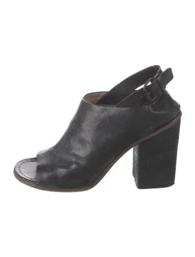 Pre-owned Marsèll Leather Sandals In Black