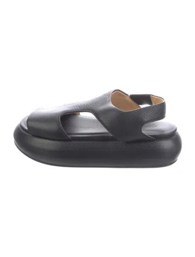 Pre-owned Marsèll Leather Sandals In Black
